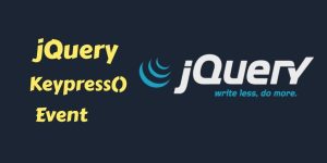 jquery keypress event