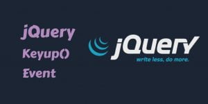keyup function in jquery example