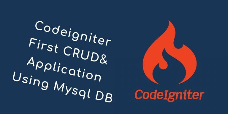 First Codeigniter 3 Crud Createreadupdatedelete Via Mysql Tuts Make 0452