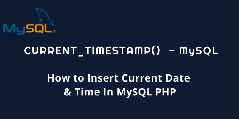 Mysql Current Timestamp Function Tuts Make