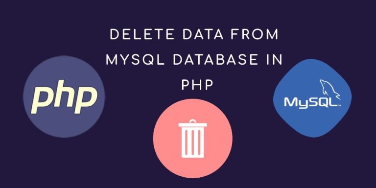 Delete Data From MySQL Database using PHP - Tuts Make