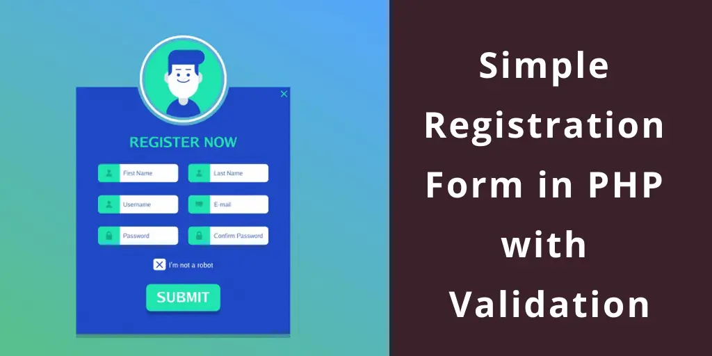 User Student Registration Form in PHP MySQL with Validation Tutorial