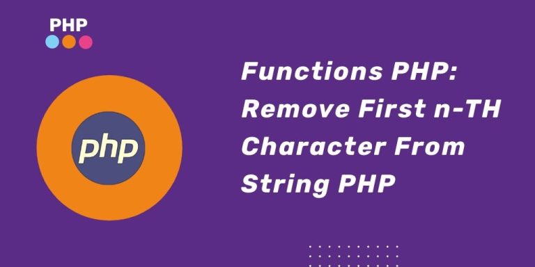 php cut first character of string