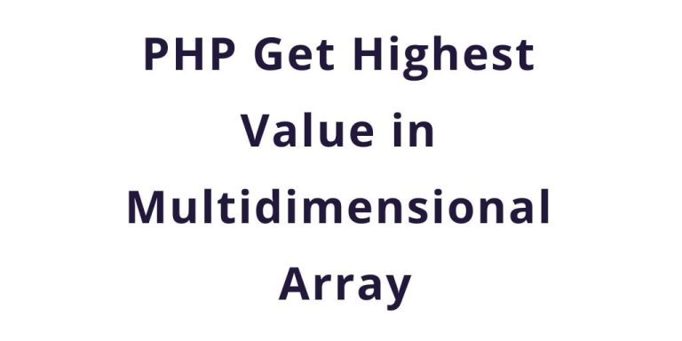 php get specific key value from multidimensional array