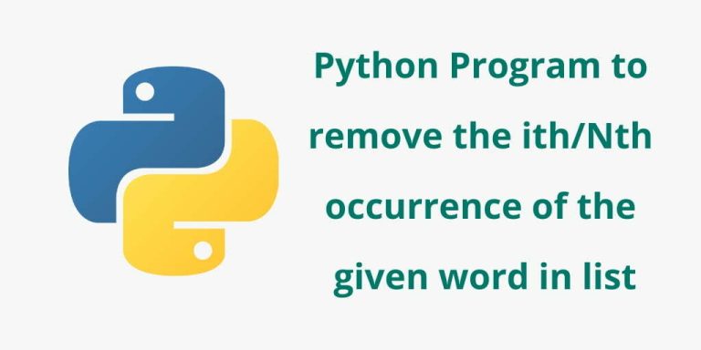 python-program-to-remove-nth-occurrence-of-given-word-in-list-tuts-make