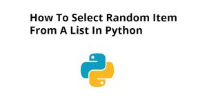 Python Randomly Select Elements From List - Tuts Make