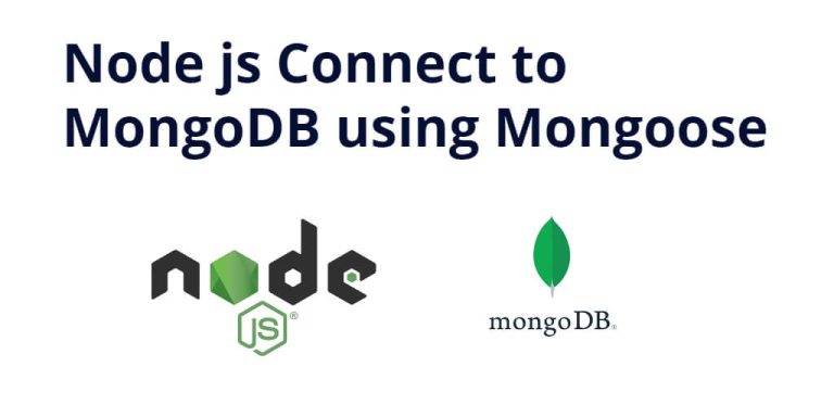 Node Js Connect To Mongodb Using Mongoose Stackoverflow