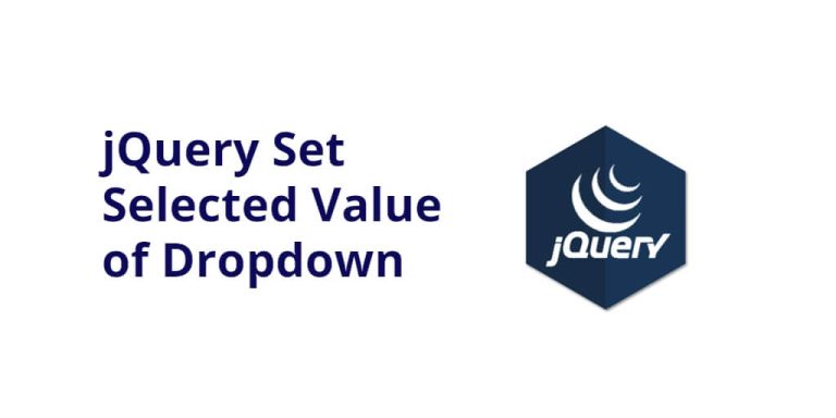 How To Set Selected Value Of Dropdown In Javascript