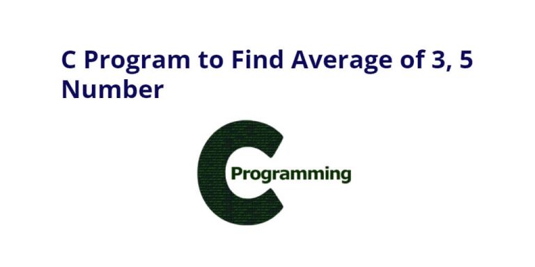 c-program-to-find-average-of-3-5-number-tuts-make