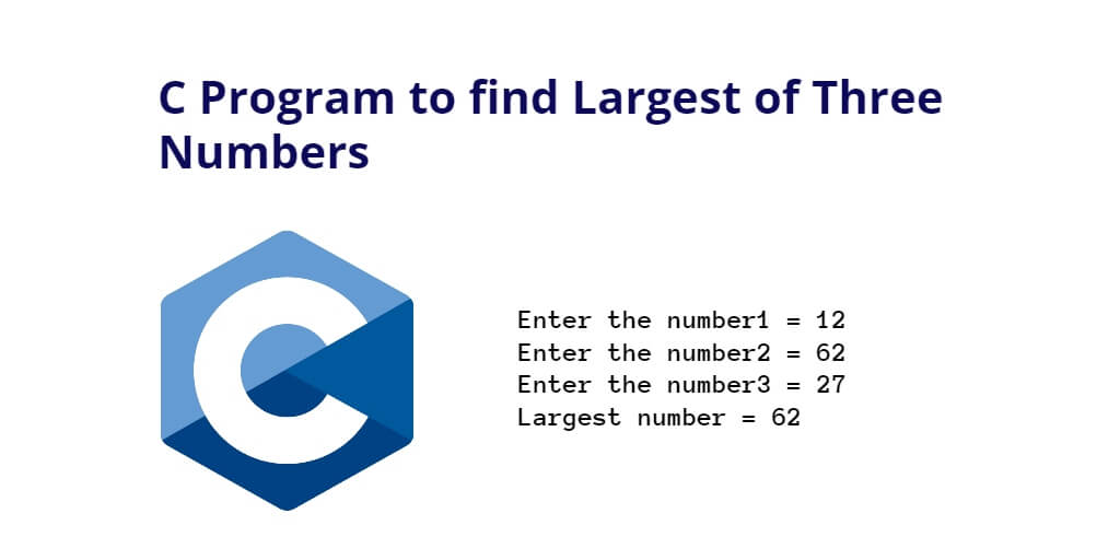 C Program To Find Largest Of Three Numbers Tuts Make