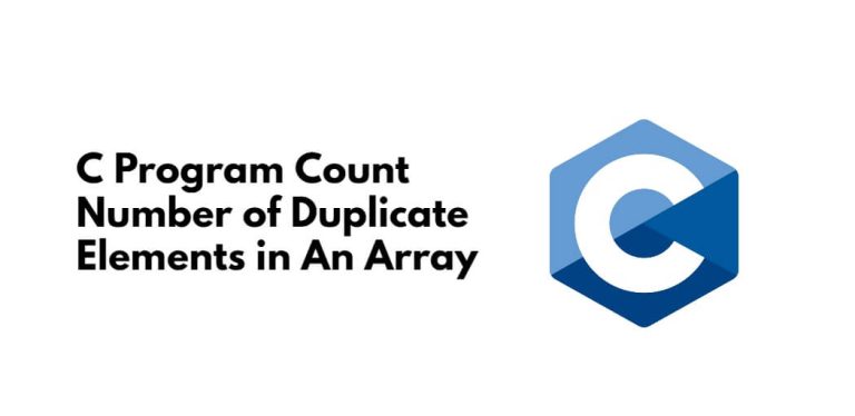 count number of elements in array c