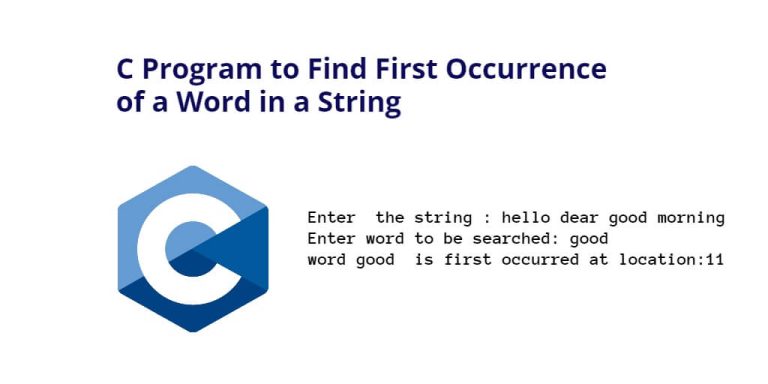 c-program-to-find-first-occurrence-of-a-word-in-a-string-tuts-make