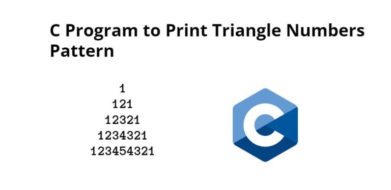 C Program to Print Triangle Numbers Pattern - Tuts Make