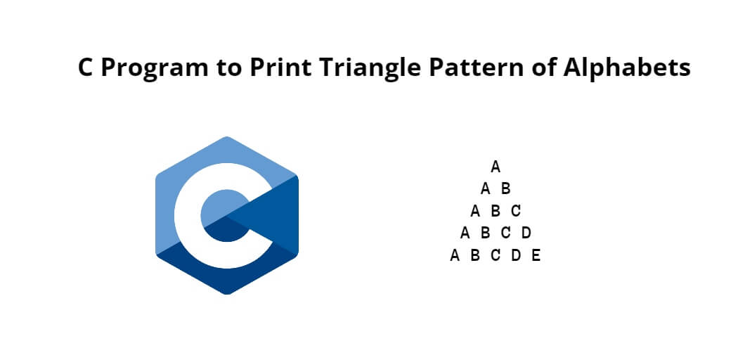 C Program to Print Triangle Pattern of Alphabets