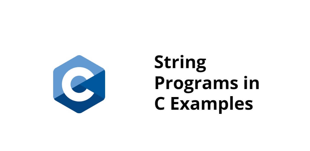 String Programs in C Examples