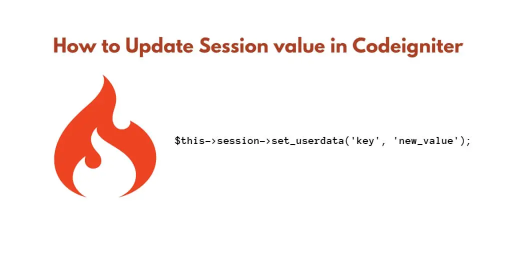 Update Session value in Codeigniter 4