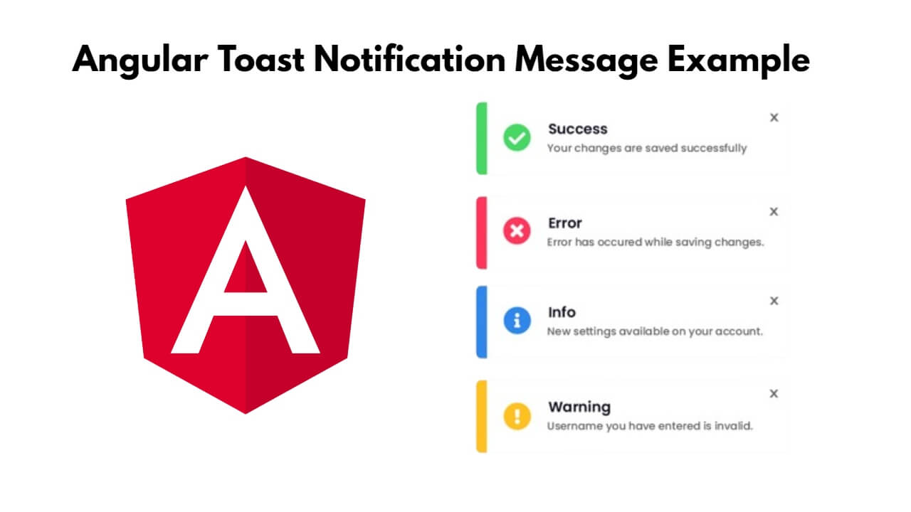 Angular 17 Toast Notification Message Example