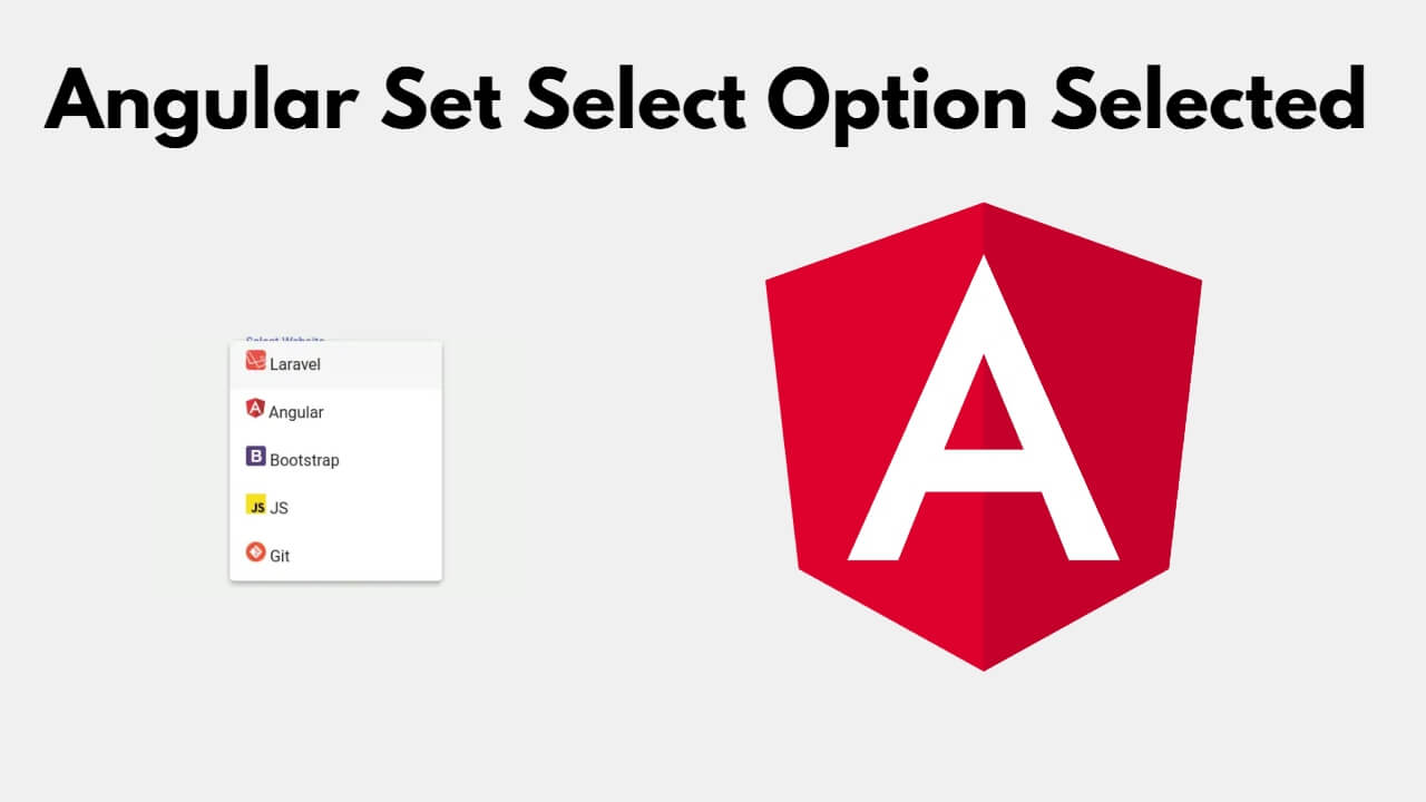 Angular Set Select Option Selected