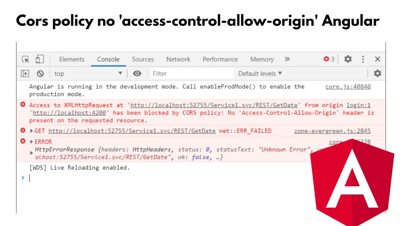 Angular Cors Policy no ‘access-control-allow-origin’